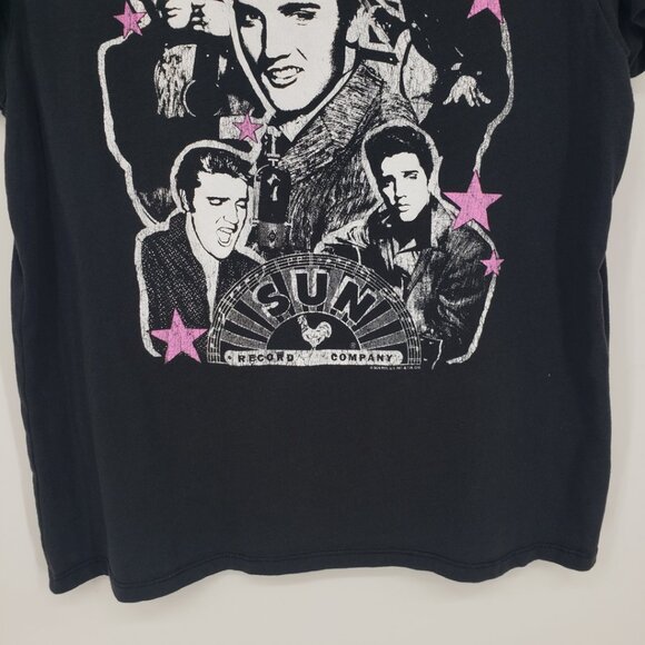 Prince‎ Peter Elvis Presley Tee Shirt Top XL Womens Stars Short Sleeves Black - Picture 5 of 10